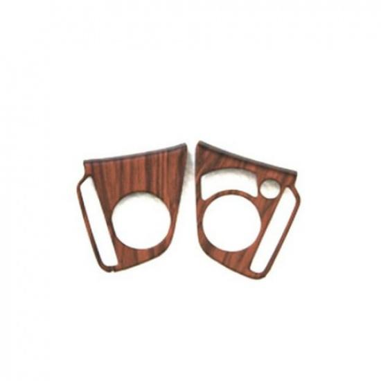 For Honda CR-V CRV 2017-2022 Peach Wood Grain 2X Steering Wheel Decor Cover Trim