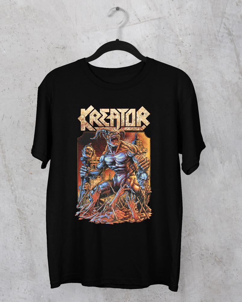 Kreator группа ХОТ НОВИНКА 2024 черная футболка унисекс Все размеры XY508 Унисекс Футболка