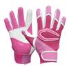 CUTTERS Batting Gloves B444 Power Control Size 4.0, Ambidextrous, Baseball/Softball, M, Pink/White
