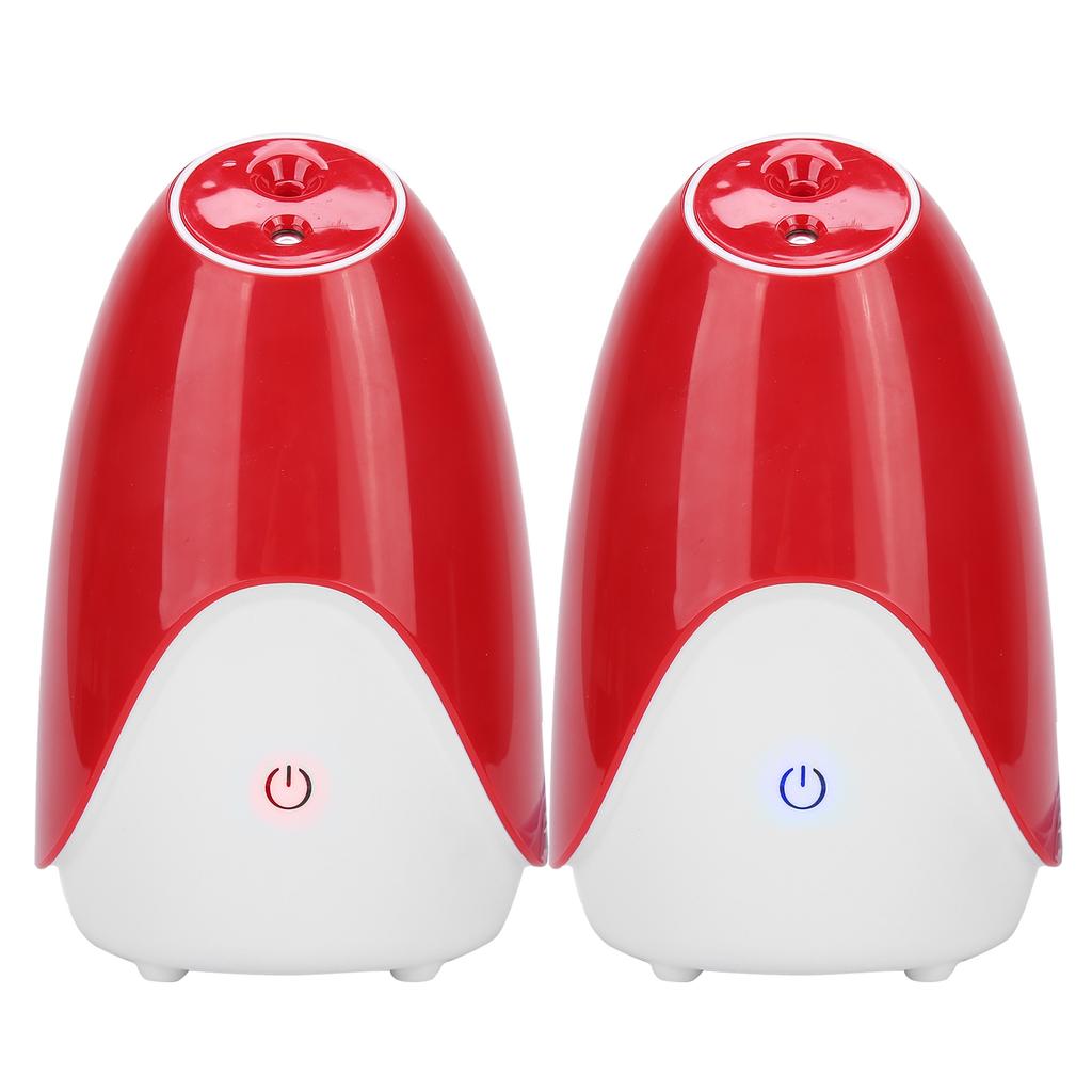 Hot Cold Mist Facial Steaming Machine Home Nano Spray Face Moisturizing Machine (Red) 220V Prise EU