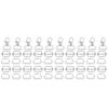 50Pcs Zinc Alloy Fastener Key Chain Kit Key Ring Set Swivel Lobster Hook with D Ring Sliding Buckle