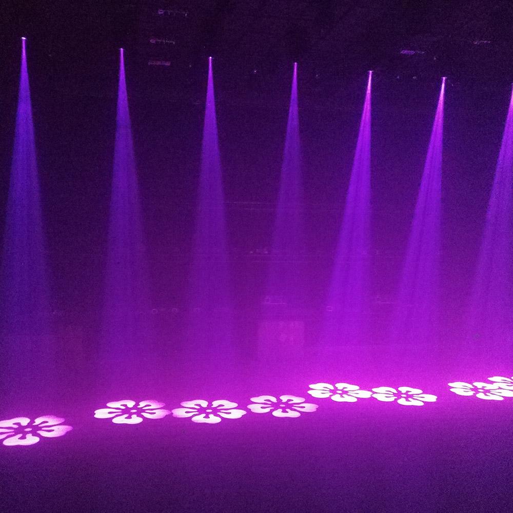 Lixada DMX-512 Мини-светильник с подвижной головкой, 8 цветов, меняющийся светодиодный сценический светильник с автоматическими формами