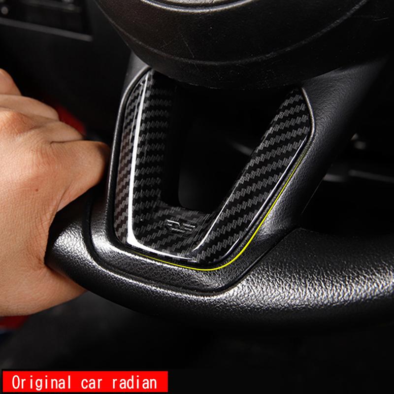 Декоративная рамка на руль автомобиля для Mazda AXELA CX-5 CX-8 Руль V-образный декоративный