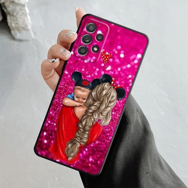 Чехол для Samsung Galaxy A12 A34 A54 A73 A53 A71 A51 A31 A33 A22 A21s A13 A32 A72 A52 A23 для женщин Super Mom Baby Princess Queen
