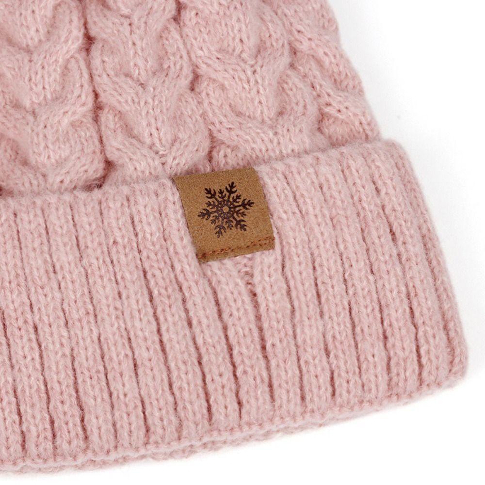 Thickened Women Hat Scarf Gloves Set Solid Color Women's Winter Accessories Set Winter Season