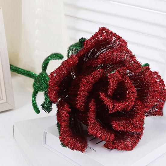 2 комплекта, 30 см, очиститель для труб, блестящие красочные DIY, художественные промыслы, гибкие, дошкольное образование, детский стебель из синели, развивающие игрушки, подарок на день рождения