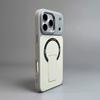 Магнитный складной держатель-подставка для чехла с зарядкой Magsafe для iPhone Air 17 16 15 14 13 12 Pro Max, приятная для кожи матовая защитная крышка