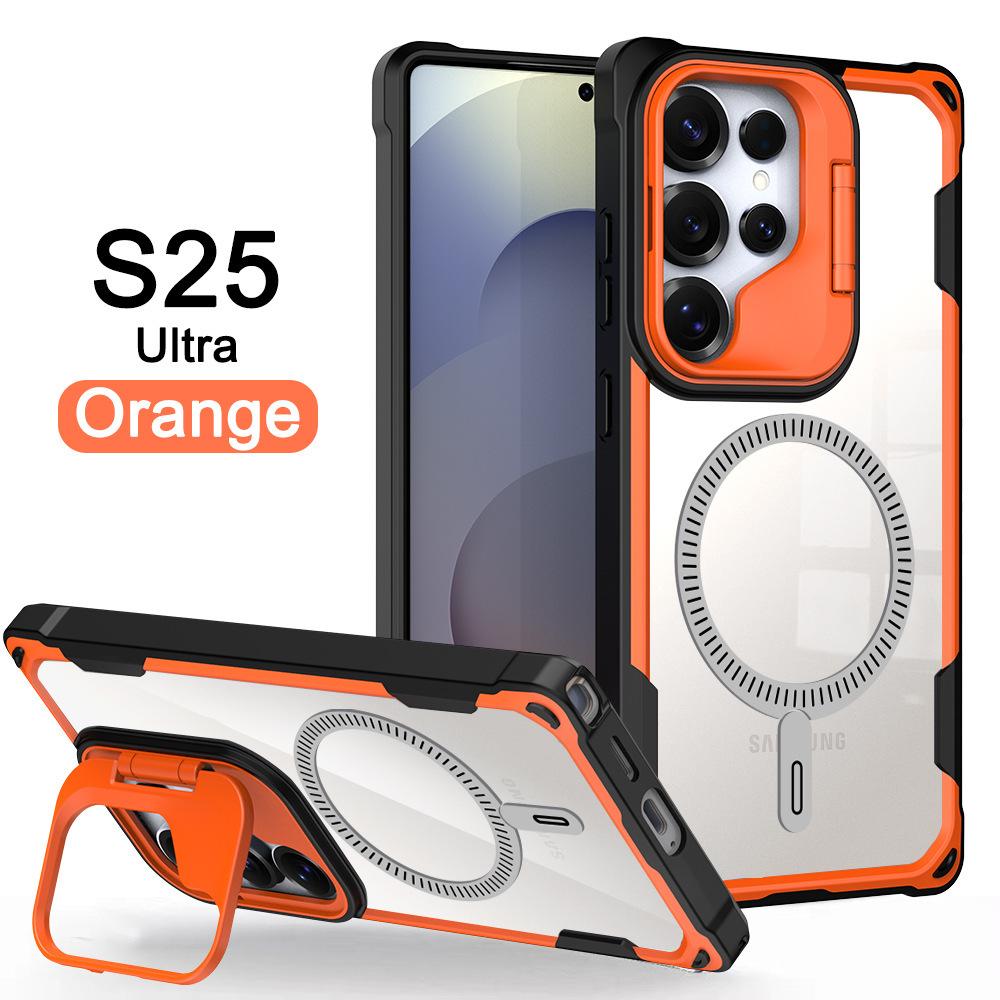 Модель щита из кости оракула подходит для мобильного чехла Samsung S25ultra S24PLUS с подставкой для объектива N52, магнитное поглощение, защита от падения