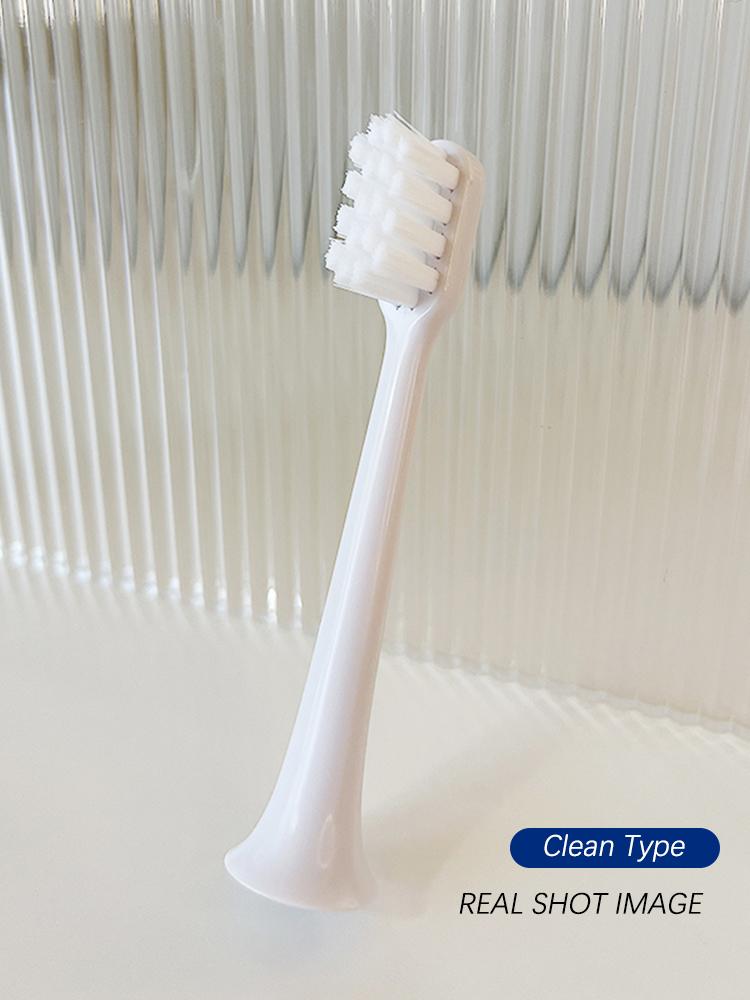 Сменные насадки для щеток для XIAOMI T200, 10 шт., белые/синие, глубокие, мягкие, насадки DuPont для чистки щетины, электрические зубные щетки