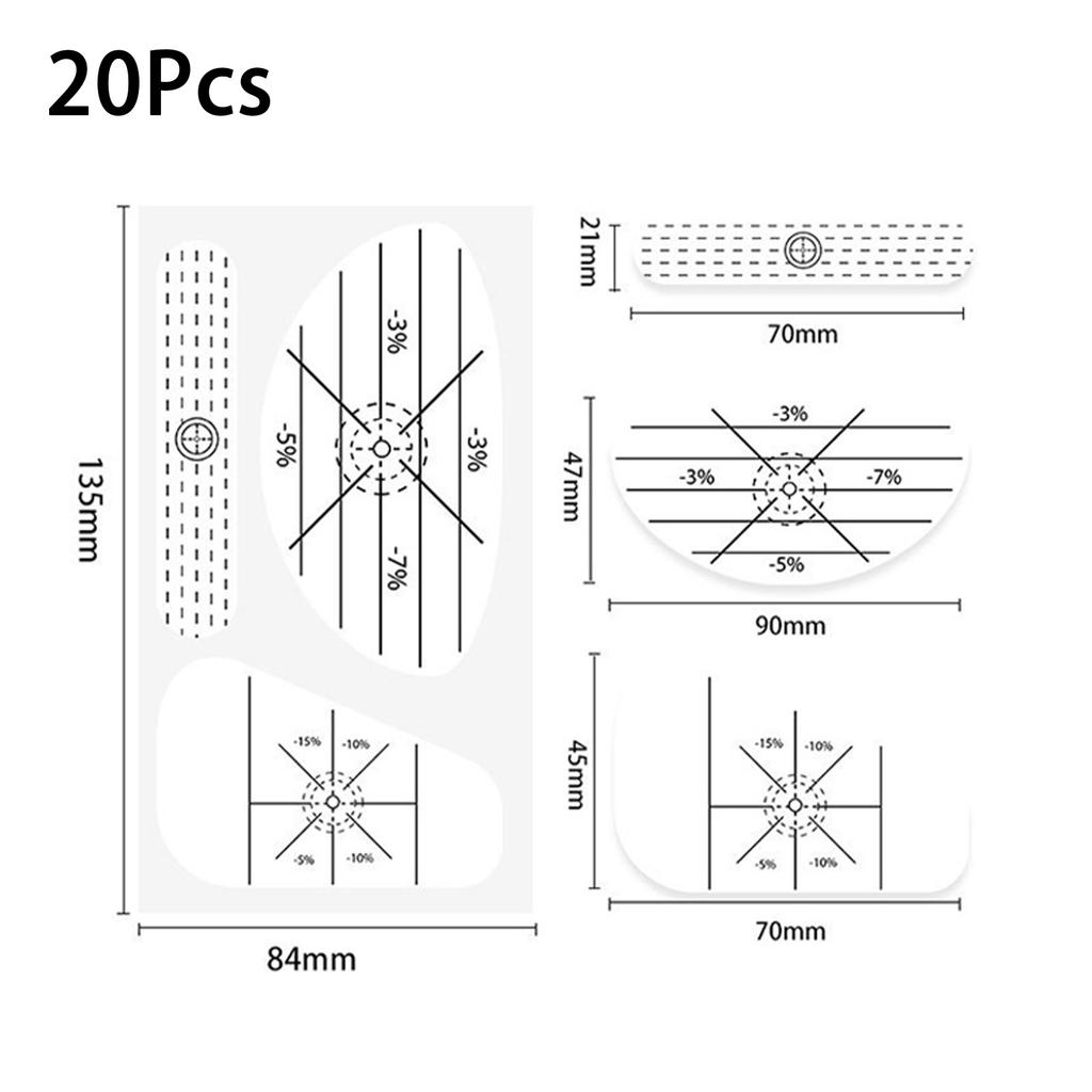 Многоразовые наклейки для удара по мячу для гольфа 20 шт., Тренажер для тренировки Sweet Spot с мгновенной обратной связью для практики свинга клюшками
