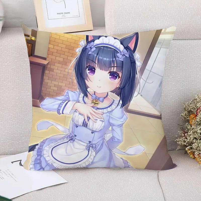 Наволочка Подушка NekoPara Диванные подушки Подушка для пары Наволочки x Чехлы для декоративных подушек Наволочки Осенний декор Дом