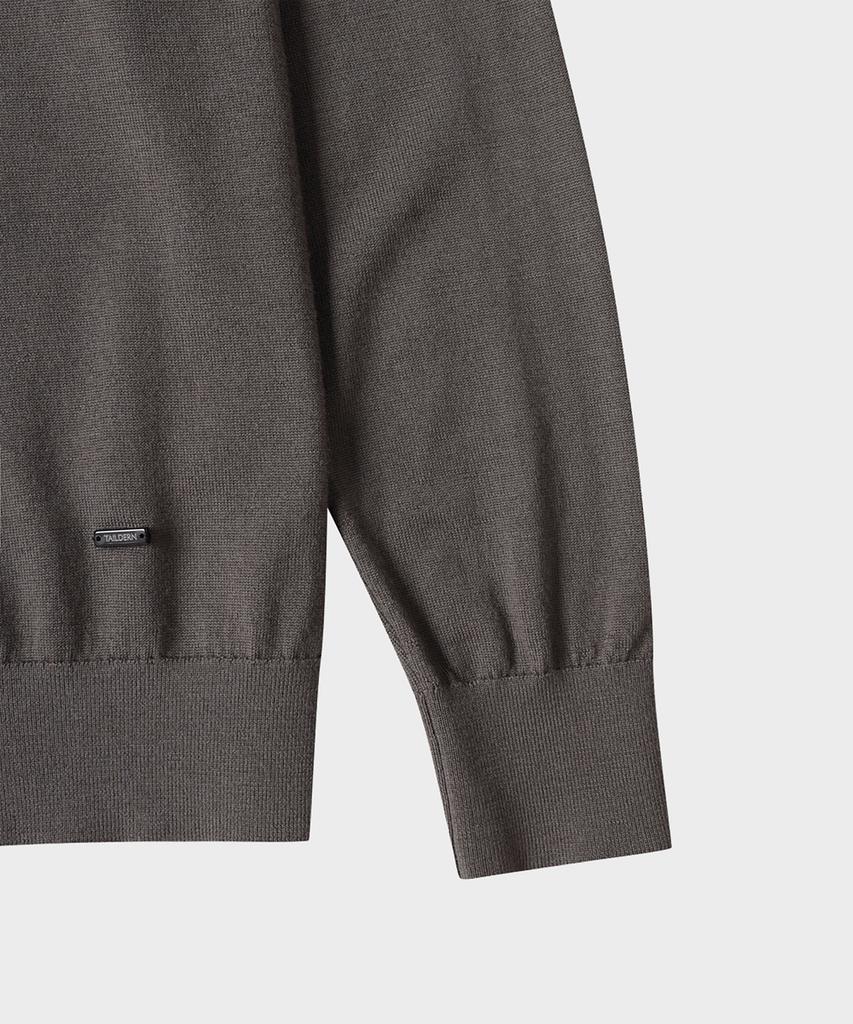TAILDERN William Lightweight Crewneck Sweater Wool Gray