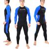 Quick Dry Diving Wetsuit UV Protection One Piece Long Sleeves Diving Suit Back Zipper Swimsuit for