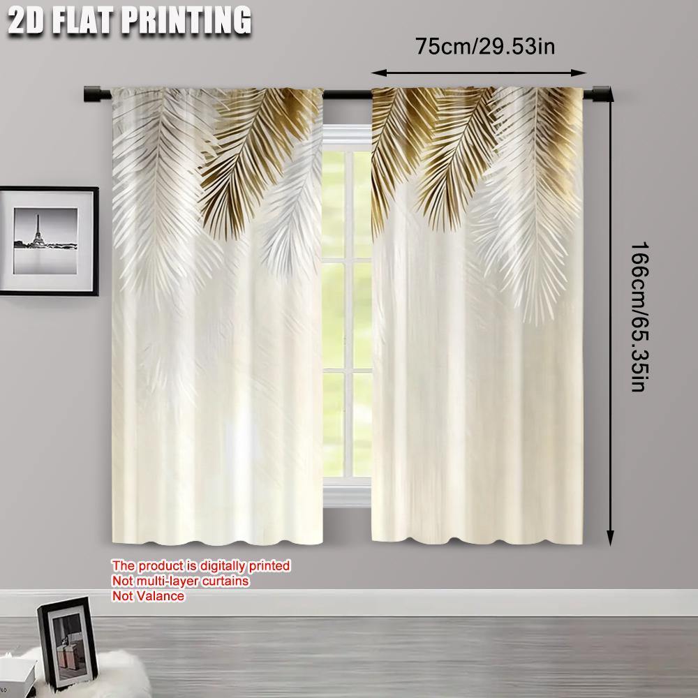 2 шт. Шторы с 2D-печатью Рулонные шторы Желтый узор с перьями Универсальная ткань (без стержня) Домашний декор для кухни