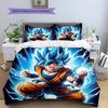 Постельное белье с узором Сон Гоку, Комплект с одеялом, Пододеяльник, Наволочка, Домашний подарок на день рождения (1 пододеяльник + 2 наволочки, без наполнителя)