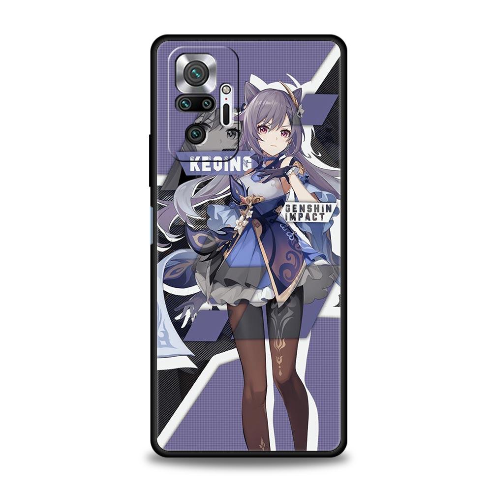 Роскошный чехол для телефона Hu Tao Genshin Impact для Xiaomi Redmi Note 12 11 10 Pro Plus 9S 9 8 7 9T 8T 9C 9A 5G K40 Gaming Soft Cover