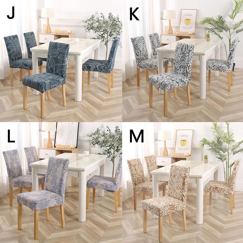 1 шт., универсальный чехол на стул для ресторана с цветочным принтом, эластичный чехол на стул из спандекса, офиса, отеля