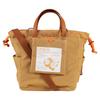 CIE EARTHY TOTEBAG-S MUSTARD Сумка-тоут на завязке, Сделано в Японии, 2-Way Сумка через плечо, Натуральная кожа, Экологичный нейлон, Мужская и женская