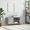 VidaXL Cabinet for Records Sonoma Grey 121x38x48 Cm Engineered Wood 831682