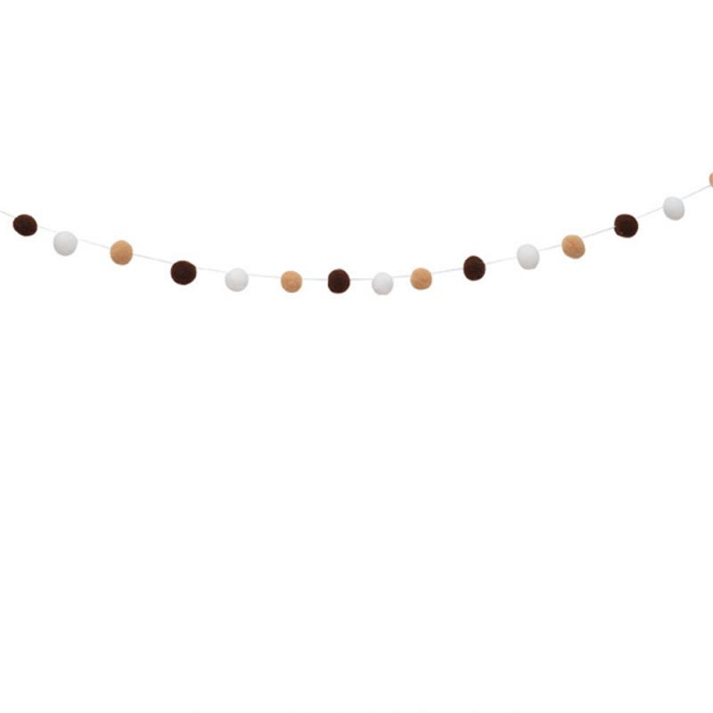 Фетровый баннер на день рождения, шариковая веревка, фетр, цифровой декор для вечеринки в честь Дня Рождения, детский подвесной флаг, тянущий цветок, принадлежности для детского душа