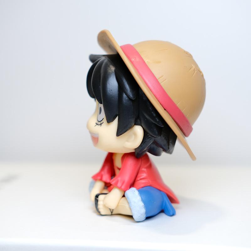 Аниме One Piece Луффи Зоро Мультяшная Фигурка ПВХ Модель Кавайная Настольная Украшение Детские Игрушки Подарки