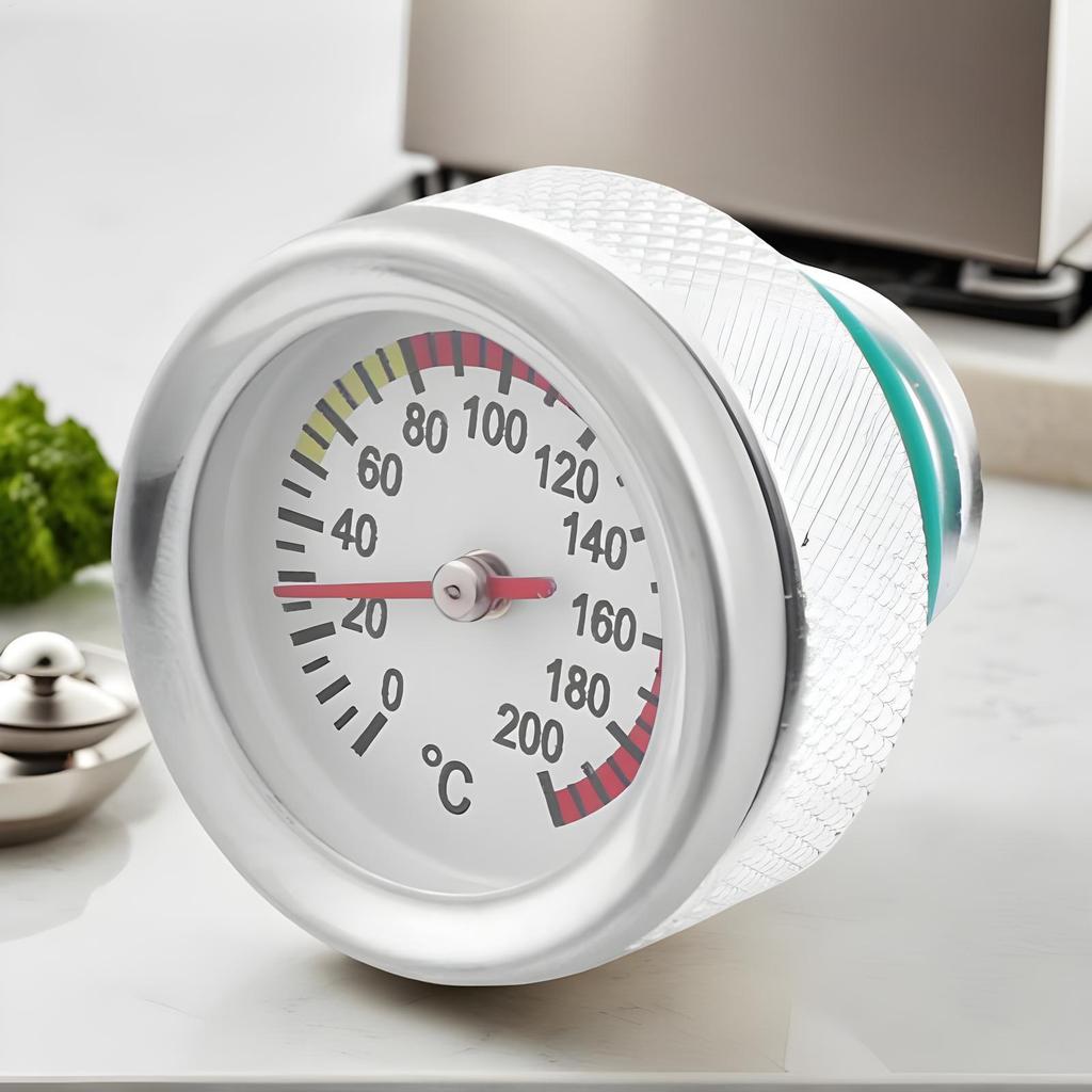 For Motorcycle M20*2.5 Motorcycle Tank Cap Lid Cover With Temperature Gauge Oil Cap For Motorcycle For Restoration Repair Shops