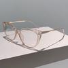 Anti Blue Light Optical Big Glasses Women Cat Eye Vintage Luxury Brand Designer Myopia Prescription Double Color Eyewear Frame
