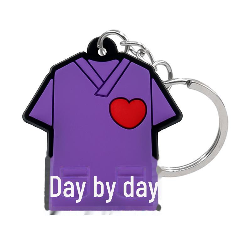 Medical Series Cartoon Animation PVC Keychain or Backpack Pendant with Customizable Logo.