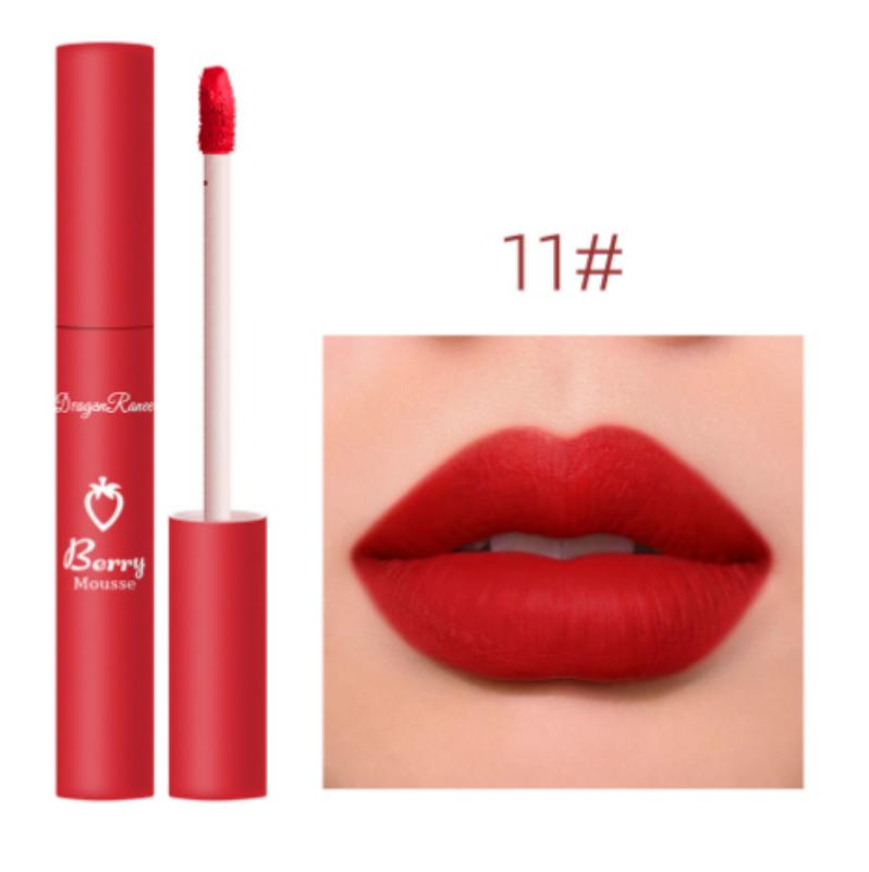 12 цветов пигмент для блеска для губ матовый бархатный макияж Waterpoof долговечная жидкая помада телесного цвета коричневый красный цвет для женщин