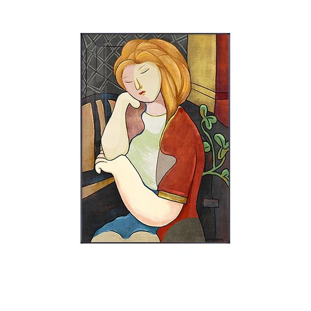 Скандинавская ретро-рисунок, картина на холсте, настенная художественная печать, интерьерное украшение для дома, абстрактная картина для гостиной, декоративный настенный постер