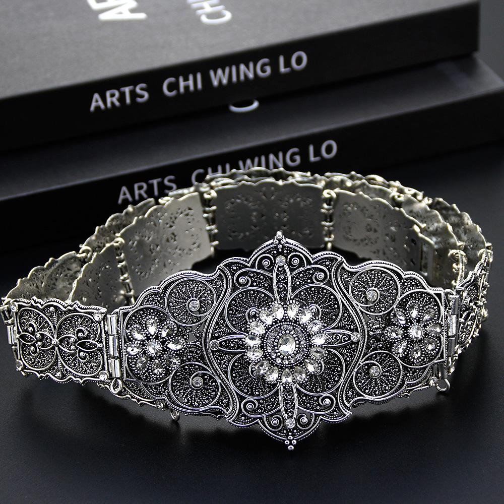 Женский металлический пояс золотого цвета с кристаллами, регулируемая длина, свадебные украшения