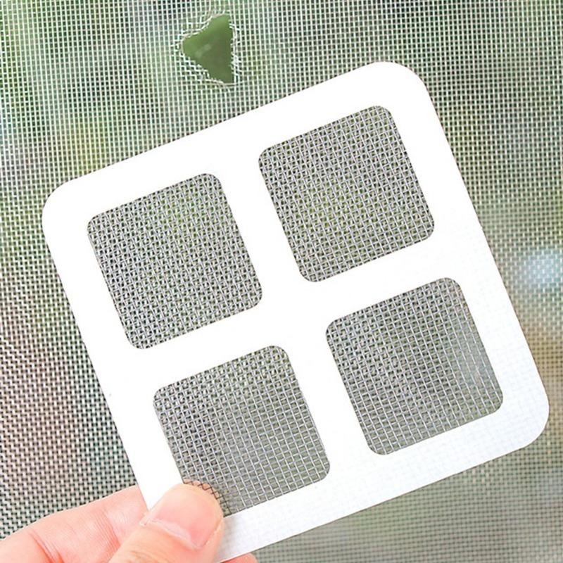 5/10pcs Self-Adhesive Window Screen Repair Tape - 3.94x3.94inch - Easy To Apply and Convenient for Covering Up Door and Window Screen Holes
