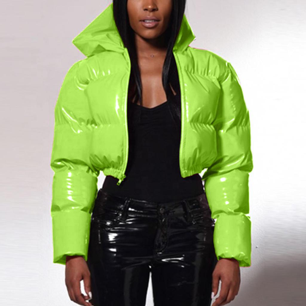 Новая универсальная теплая короткая куртка, женские пуховики, пуховики из хлопка, верхняя одежда, корейский воротник-стойка, мягкая, осенняя женская зимняя парка