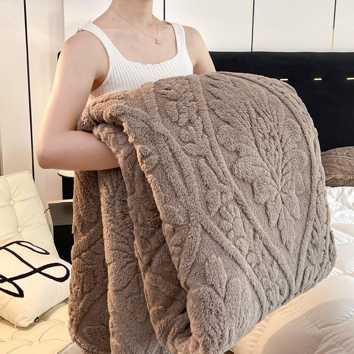 Одеяло из бархата Тафу, супертолстое теплое одеяло, зимнее толстое фланелевое простынь-одеяло