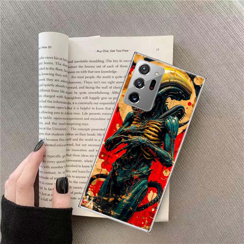 Крутой чехол для телефона A-Alien Xenomorph для Samsung A16 A26 A36 A56 Note 20 10 9 8 M12 M21 M30S Galaxy M32 M51 M52 A9 A8 A7 A6 Plus S1