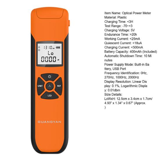 Детектор оптического кабеля, платный высокоточный светодиодный светильник с подсветкой, поддержка самокалибровки, тестер оптического кабеля, промышленный