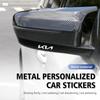 QAXS4 Car Sticker Emblem Badge Metal Sticker Decal Car Accessories For KIA Cerato Soul Venga Forte Spectra Sedona Niro Cadenza