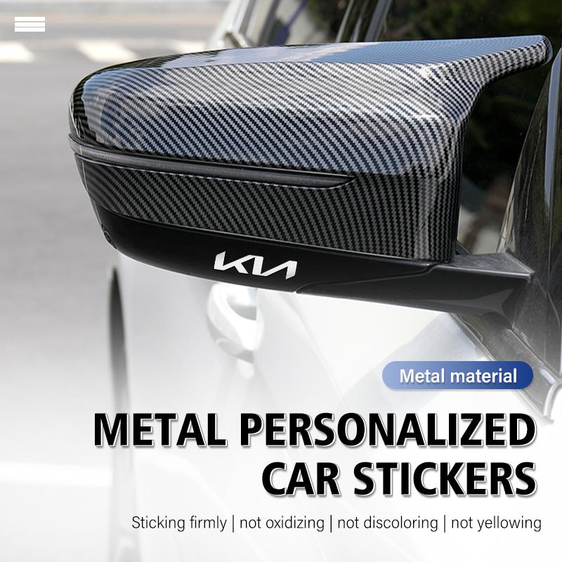 QAXS4 Car Sticker Emblem Badge Metal Sticker Decal Car Accessories For KIA Cerato Soul Venga Forte Spectra Sedona Niro Cadenza