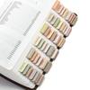 5 Sheets Bible Index Label Stickers Different Colors Self-adhesive Anti-slip Clear Print Boho Color Durable Bible Book Tabs