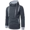 Men‘s Zipper Pullover Long Sleeve Hooded Sweatshirt Tops Blouse