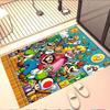 Super Mario Print Rug, Washable Floor Carpet, For Entryway Dorm Laundry Room Office Study, Home Decor Birthday Christmas Gift