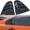 Для Mitsubishi Lancer 2008-2017 Автомобильные Внешние Задние Боковые Окна Жалюзи Шторка Накладка Декор Отделка ABS Углеродное Волокно Черный Аксессуары 2 шт.