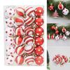 24pcs 3cm Electroplated Hanging Balls Mini Merry Christmas Tree Decor Hotel Office Decor