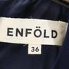 ENFOLD made in Japan No sleeve one piece 36 Navy system Back zip Women Used