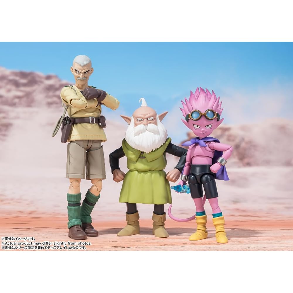 НАРОДЫ ТАМАШИИ SH. Фигурки Figuarts Sand Land Лао и Шиф 150 мм и 110 мм ПВХ АБС Окрашенные Фигурки