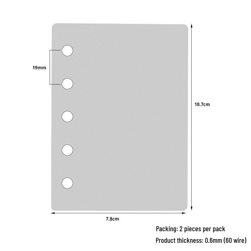 A6/A7 Double Buckle PVC Transparent Binder Planner with Detachable Shell