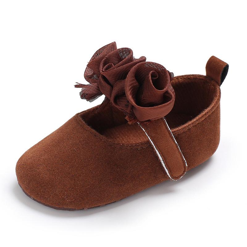 Baby Shoes Spring and Autumn 0-1 Years Old Girl Princess Shoes Small Flower Dance Shoes Soft Bottom Toddler Shoes