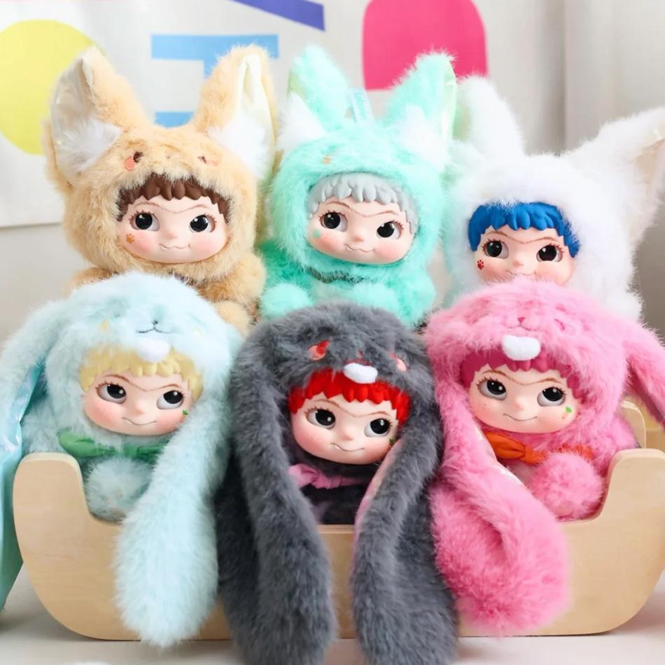 Wakuku V1 V2 Блайндбокс Лиса и Кролик Серия 'Trick Or Treat' Виниловая кукла Сюрприз-пакет Брелок Модный игрушечный Mystery Box Подарки