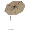 Replacement Cover for Cantilever Umbrella Taupe 350 cm