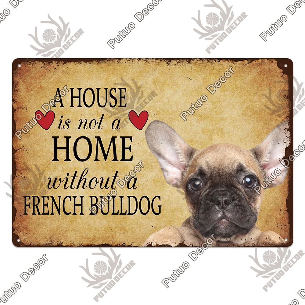 Декор Собака Винтаж Жестяные Знаки Доска Металлическая Пластина Настенное Искусство Украшения Для Дома Гостиная Человек Пещера Кафе Ферма Ретро Плакат